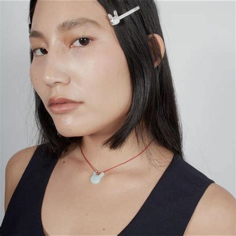 sandy liang jade bunny|Sandy Liang Necklace